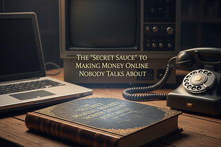 The ‘Secret Sauce’ to Making Money Online Nobody Talks About (Until Now)