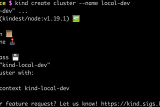 Local kubernetes with kind, helm and a sample service