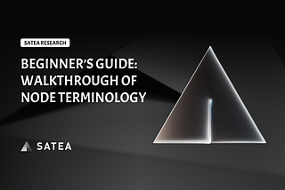 Satea Beginner’s Guide Part 2: Complete Walkthrough of Node Terminology
