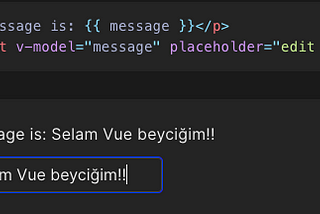 Vue JS Öğreniyorum #2