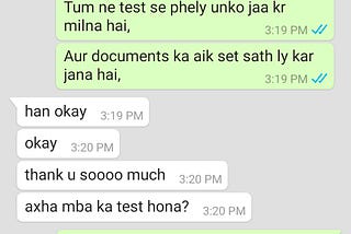 I have helped my friend to submit her documents in the university for admission.