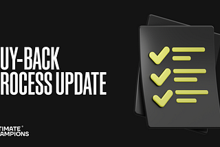 Buy-Back Process Update