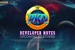 Developer Notes — Upcoming features