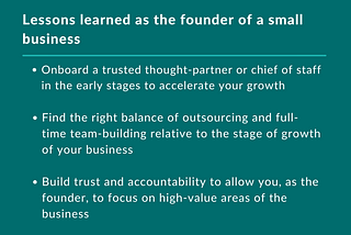 Start-up businesses (Part 3): Lessons Learned at vChief