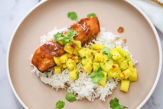 Teriyaki Salmon With Mango Salsa