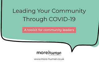 How to Lead Your Community Through COVID-19