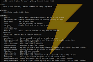 Lightning at the Command Line