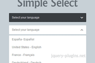 Simple Select - Custom Styled Select Element with jQuery