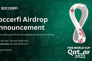 Announcing the Soccerfi Community Airdrop Program