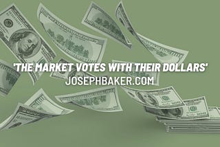 The market votes with their dollars.