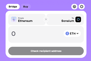 How To Bridge Soneium?