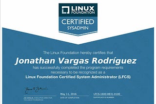 Certificarse como Linux SysAdmin por The Linux Foundation (LFCS)