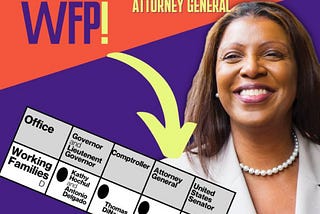 Tish James is an Agent of the Working Families Party