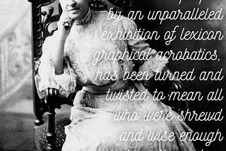 Day 15: (Black History Month Day 3): Mary Church Terrell “A white woman has only one handicap to…