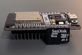ESP32 (DEVKIT V1) and 16Gb SanDisk SD card