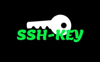 Picture of a Key and the word of SSH-KEY