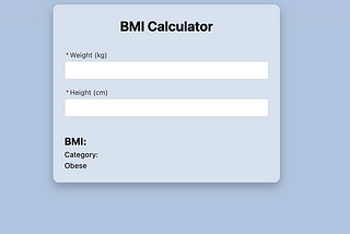 BMI Calculator using LWC