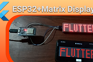 ESP32 Materix Display painter using Flutter