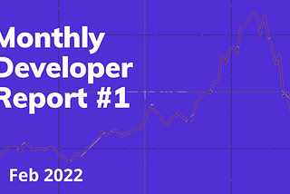 Monthly Developer Report #1 February 2022