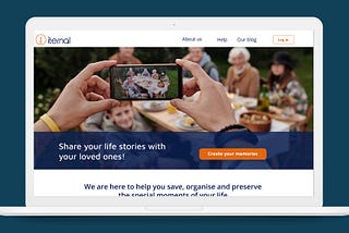 A hero image of Iternal’s new redesigned homepage.