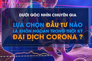 Góc Nhìn Chuyên Gia: Lựa Chọn Đầu Tư Nào Là Khôn Ngoan Trong Thời Kỳ Đại Dịch Corona ? P1