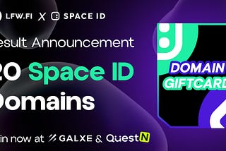 Announcing the Winners of the 20 Space ID Giveaway Campaign!