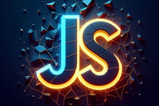 Abstract JavaScript logo, created with Bing Image Creator