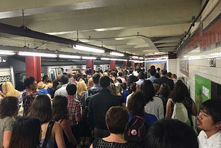 How can we use technology to help with NYC subway station crowding?