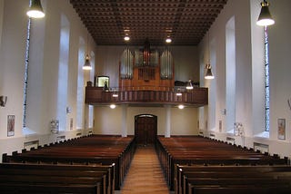 The gender-segregated sitting arrangement in my church and reflections on Institutional Culture.