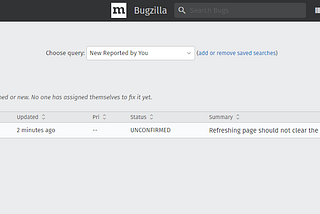 Using Bugzilla to Create and Track Bugs