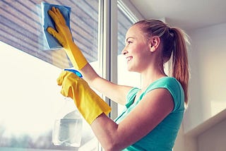 What is the easiest way to clean windows?