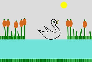 Singing Swan Tutorial-using p5.js Bezier curve and Sound .