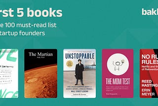 First 5 books of the 100 must-read list for startup founders