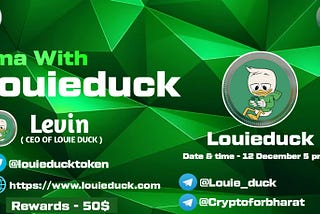 AMA REACP — CRYPTO BHARAT × LOUIE DUCK