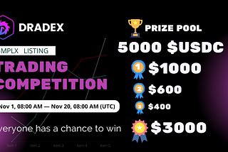 Lets join trading competition on Dradex !!
