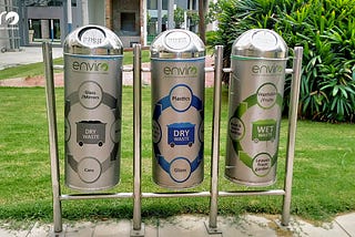 Web stream labels and recycling posters are vital for success in highly populated areas. One Bin Fits All rarely works well and hence different bins should be used for different kind of waste.