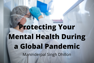 Maninderpal Singh Dhillon cover image featuring a stressed medical worker