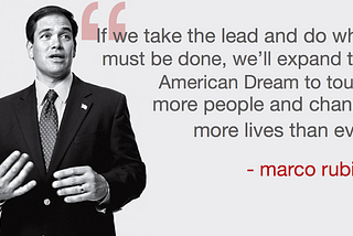 Rubio and the American Dream