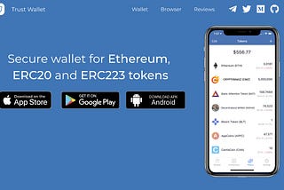 Cryptomagz (CMZ) is now supported with Trust Wallet.