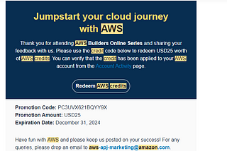 So you want free AWS credits?