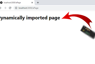 How to dynamically import a page in Next.js