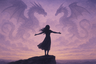 now, she flies with them
