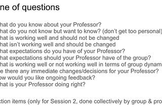 PhD Advising Tips: Group Assimilation Exercise