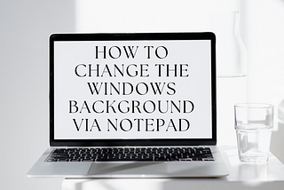 How to change the Windows background via .bat file