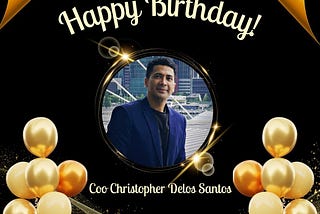 Happy Birthday ARCUS COO, Christopher Delos Santos!!