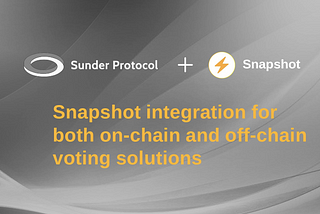 Snapshot integration for both on-chain and off-chain voting solutions