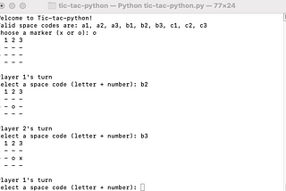 Tic-Tac-Python