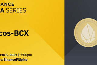 Cocos-BCX AMA via Binance Filipino.