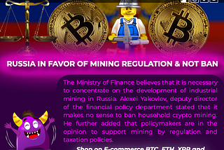 Russian Finance Ministry Shows Support to Crypto Mining Ahead New Regulations