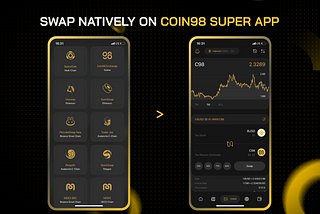 Native Swap on Coin98 Super App